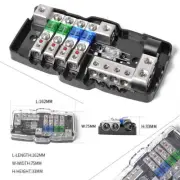 30A 60A Multifunctional LED Car Audio Mini ANL Fuse Box 4 Way Fuse block