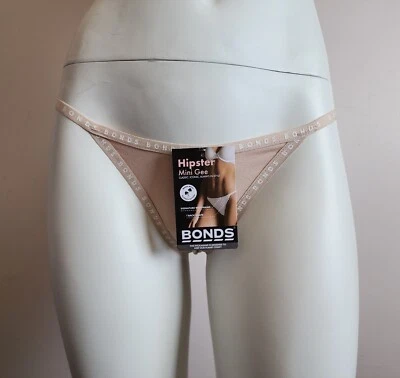 Bonds WUWAA GDU Base Blush Ladies Hipster Mini Gee G-String Brief Size 8 New