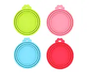 Food Can Lids, Silicone Can Lids Covers for Dog and Cat Food, One Can Cap Fit Most Standard Size Canned Dog Cat Food