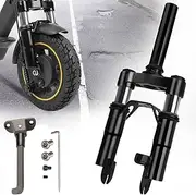 Electric Scooter Front Suspension Kit Spring Fork Compatible with Max G30 G30LP Segway Ninebot Electric Scooter Shock Absorption Parts Anti-Vibration Accessories with Foot Stand