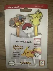 Nintendo 3DS Pokemon Stylus' Pikachu Charizard Pokeball 2017 Set Of 3 New