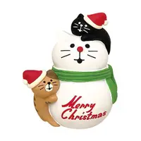 在飛比找誠品線上優惠-日本DECOLE Concombre聖誕系列公仔/ 小貓與雪