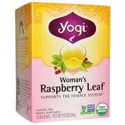 RASPBERRY LEAF TEA 100% CERTIFIED ORGANIC YOGI PREGNANCY LABOUR SUPPORT 16 BAGS