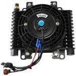 Aeroflow 10 X 7-1/2" Comp Trans Cooler With 80W Fan & Switch 1/2 Npt - AF72-6002