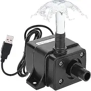 USTKWZ Mini Silent Water Pump Brushless 120L/H DC For Aquarium Fish Tank Fountains USB Plug Submersible Circulating Water Pump