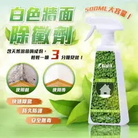 在飛比找PChome24h購物優惠-白色牆面除黴劑500ml 噴一噴不用擦 快速除黴恢復潔白 效