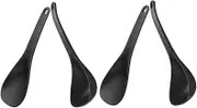 HEATSHAKING 2 Sets Kitchen Utensil Set Non Stick Rice Paddle Soup Ladle Heat Resistant Serving Spoons for Versatile Cooking Easy Cleaning Ergonomic Grip for Comfort