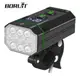 Boruit 5000mAh 10 LED 自行車頭燈 Type-c 可充電防水自行車前燈超亮 MTB 公路自行車燈