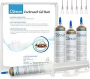 Garsum Cockroach Gel Bait 1 Box (4 Tubes x 30 Grams), Roach Killer Indoor Infestation Home and Outdoor Use