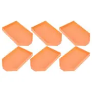 6pcs Plastic Bead Sorting Trays Rhinestone Plate Tray Nail Art Rhinestone Pai...