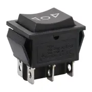 Momentary 6 Pin DPDT Button Rocker Switch (ON)/Off/(ON) AC 250V/10A 125V/15A ...