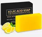 Brightening Turmeric Kojic Acid and Lemon Soap with Vitamin C, Retinol, Colla...