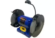 8" Bench Grinder 1/2 HP Motor, Fine & Coarse Wheels Polisher with LED Light