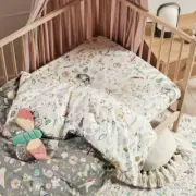 Garden Friends Cot Quilt Cover & two Fitted Cot Sheets Nursery Decor Package