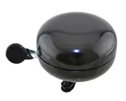 ALTALINE 83MM LONG BOLT-ON STEEL DING DONG BICYCLE BLACK CLASSIC BELL.