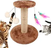 Cat Scratching Tower, Sisal Cat Scratching Post, Tall Cat Tower with Scratching Post - Highly Durable Carpet Scratching Post, Diameter 10.6 Inches, Vertical Scratching Post with Ball and
