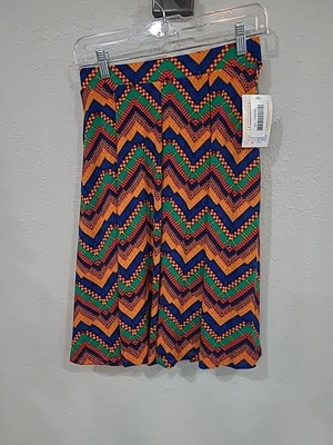 LuLaroe NWT Madison Multicolor Patterned Skirt Size XS