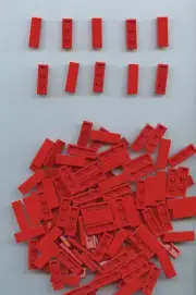 LEGO x 149 Red Tile 1 x 3 NEW bulk lot