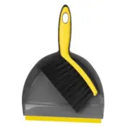 Dustpan and Broom Set Small,Mini Handheld Dust pan Bgreyyellow Mini Brush Pan