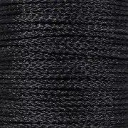 Hollow Braid Polypropylene Rope (1/4 Inch, 1000 Feet, Black) - Barrier Rope - Tr
