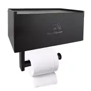 Paper with Wipes Holder Wall Mount,Toilet Paper Holder with Storage