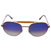 Ray Ban Ray Ban RB 3540 198/8B - Shiny Bronze/Blue Flash Gradient by Ray Ban for Unisex - 53-18-140 mm Sunglasses