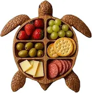 Charcuterie Tray - Sea Turtle Food Tray Charcuterie Board - Snack Plate Serveware Fruit Platter, Table Decor Serving Platter for Cheese Snack Fruit Meat