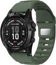 QuickFit 26MM Watch Band Compatible for Garmin Fenix 7X/6X/5X, Fenix 7X Pro/6X Pro/5X Plus, Soft Replacement Wristband for Garmin Enduro, Enduro2, Instinct 2X, Epix Pro 51mm and Tactix 7 Pro