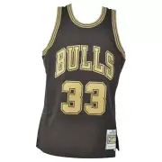 NBA Chicago Bulls Scottie Pippen #33 Lux Swingman Jersey Mitchell Ness 97-98