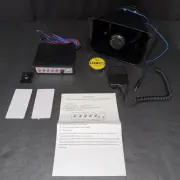 Yhaavale SoundAlert 100W Siren Speaker with Controller and PA mic + Hardware