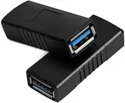 HSP-HSWITI SuperSpeed USB 3.0 Coupler Adapter, Type A Female to Female Bridge Extension Connector Plugs (2Pcs)
