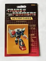1985 Transformers Hasbro Action Cards Skids Showing on Top Sealed Unopened Pack