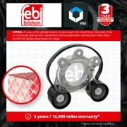 Aux Belt Tensioner fits BMW i8 I12 1.5 14 to 20 B38K15A Drive V-Ribbed Febi New