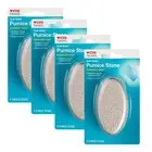 Dual Sided Oval Pumice Stone Comfort Grip Massager Smoothes Dry Callused Skin x4
