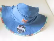 Cooling Blue Floral Bucket Hat Sea Palm by Mission Same day ship Hippie sexy
