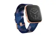 Fitbit Versa 2 SE SmartWatch - Navy & Pink Woven /Copper Rose