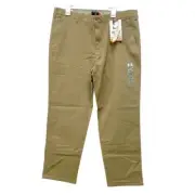 Dockers NWT Men's 40x30 Tan Flexible Waistband Stretch Straight Fit Chino Pants