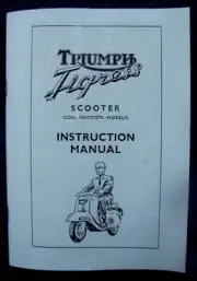 Triumph Tigress Scooter coil ignition models Instruction Manual 1964 TH12