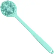 Silicone Back Scrubber for Shower, Double Sided Shower Brush for Shower Exfol...