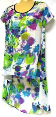 TS TAKING SHAPE plus size XXS / 12 Sequoia Tunic light floaty hi-low top NWT!