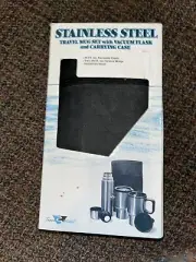 Green Canteen 16oz Stainless Steel Travel Mug Set W/ Vacuum Flask & Case NEW!
