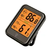 Mini Thermometer Indoor Hygrometer Humidity Meter Magnetic Backlit Digital LCD u