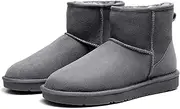 [UGG 1978AUS] Best Gift Choice UGG Classic Ankle Boots- Australian Premium Twinface Sheepskin Water Resistant Anti-Slip Men's Women's Mini Snow Boots