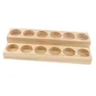 Aromatherapy Perfume Essential Oil Vial Displaying Rack 2 Tiers Stand Holder