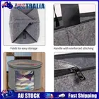 Felt Hat Storage Box Travel Case for Hats Clothes Stuffed Animal (Grey) AU