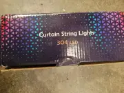 304LED Curtain Style String Lights - Measurements In Photos