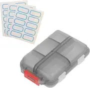 SHERCHPRY Small Travel Pill Organizer with Compartment Portable Pill Case for Purse for Medication and Small Essentials Durable and Easy to Clean