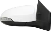 Spieg TO1321295 Side Mirror for Toyota Corolla Power Heated Manual Folding w/Turn Signal Light White Passenger Right