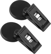 Igersaw 2Pcs Car Note Pad Holder, 18 x 10 x 3 cm, Black Clip-On Windscreen Holder, Modern Car Accessory, Organizer Accessories