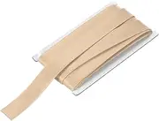 uxcell Double Fold Bias Tape for Sewing 1 Inch x 12 Yards Satin Pre-fold Continuous Binding Tape for Seaming Quilting Hemming Binding DIY Crafts, Gold Tone
